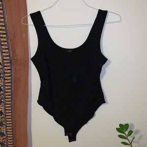 solid black forever 21 bodysuit